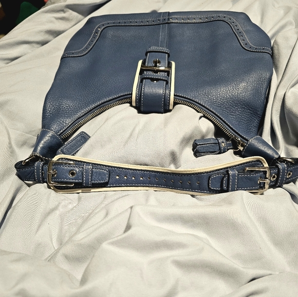 COACH Ocean Blue Hobo Bag / Purse, VINTAGE, Y2K, & NEW! - Picture 3 of 14